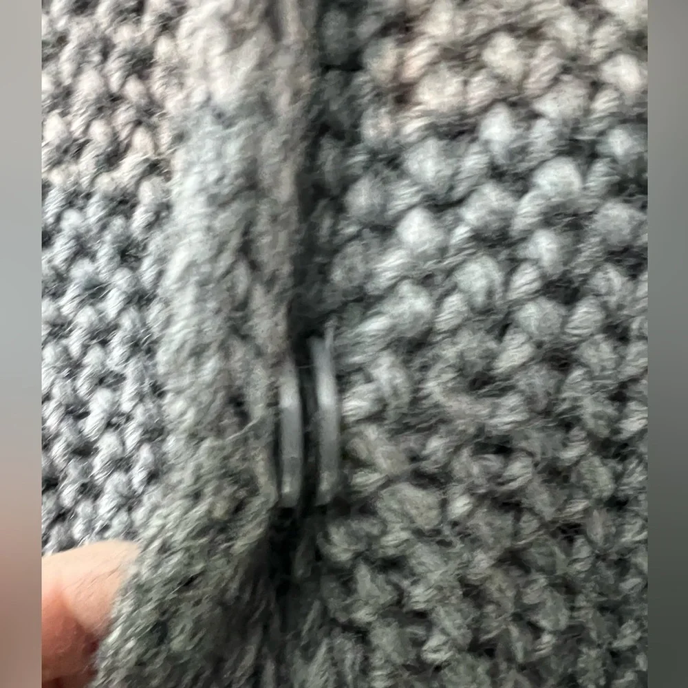 Elsamanda made in Italy small oversized chunky kimono style sweater wool blend.